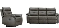 NEW YORK 3+1 RECLINER SOHVAKALUSTO AIDOLLA NAHKALLA