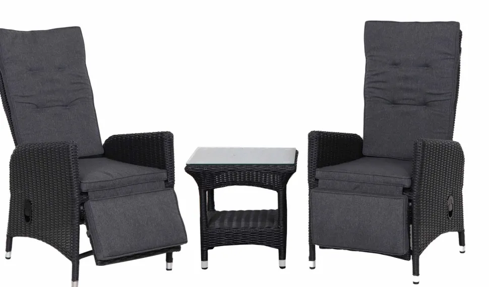 Palma polyrottinki recliner tuolit ja pöytä