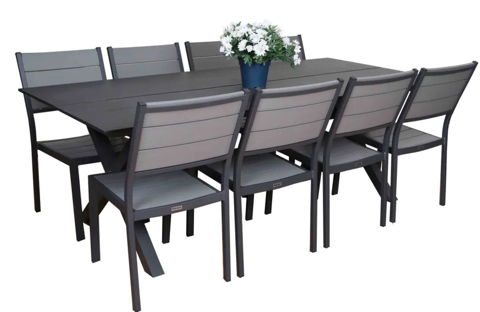 RANCHO ARTWOOD PÖYTÄ 220X100 CM + CANTINA TUOLIT