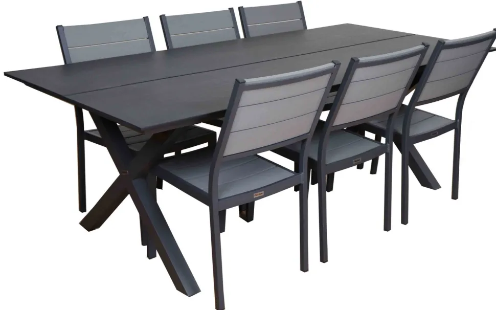 RANCHO ARTWOOD PÖYTÄ 220X100 CM + CANTINA TUOLIT