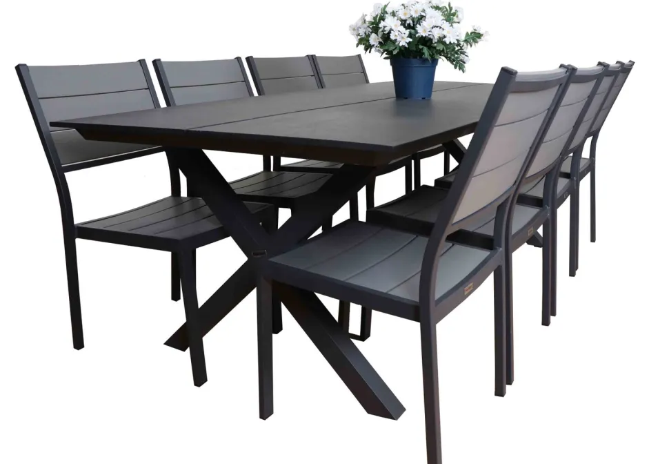 RANCHO ARTWOOD PÖYTÄ 220X100 CM + CANTINA TUOLIT