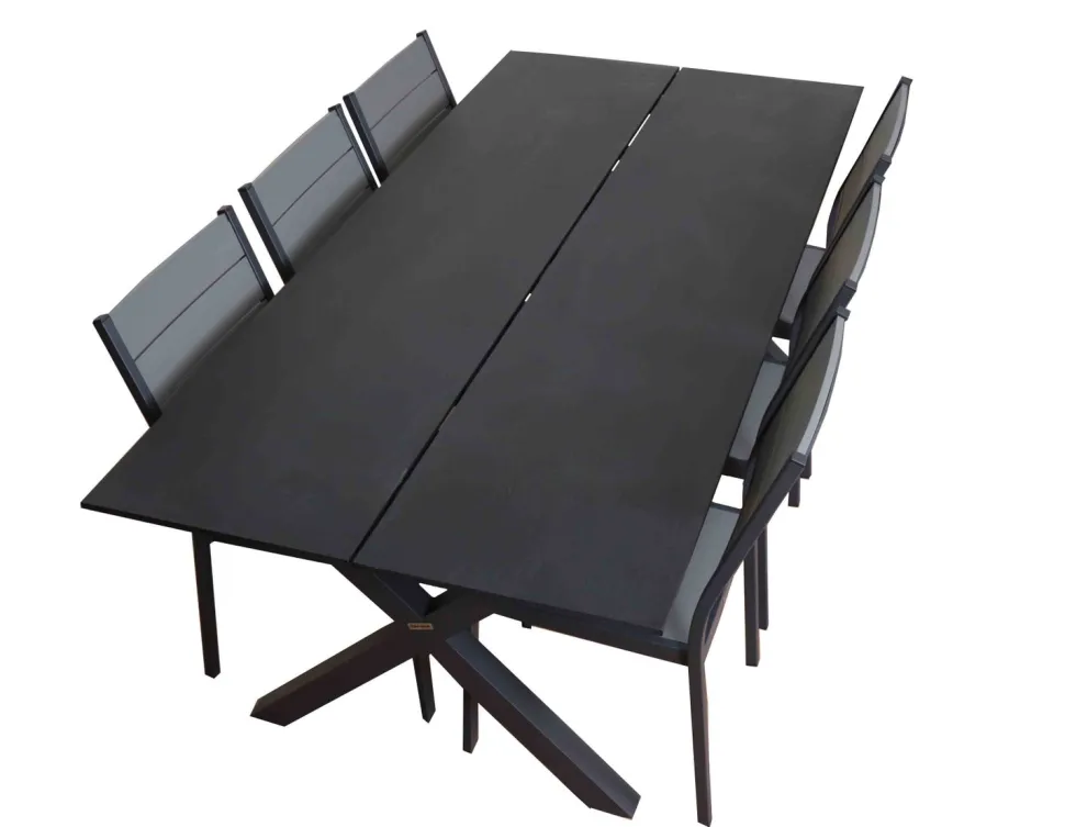 RANCHO ARTWOOD PÖYTÄ 220X100 CM + CANTINA TUOLIT