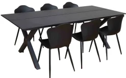 RANCHO ARTWOOD PÖYTÄ 220X100 CM + 6 NETTA TUOLIA
