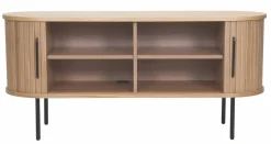 Ribbon tv-taso liukuovilla 120 cm luonnonväri tammi