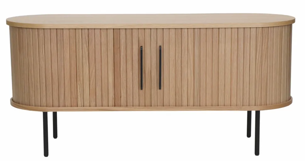 Ribbon tv-taso liukuovilla 120 cm luonnonväri tammi