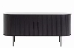 Ribbon tv-taso liukuovilla 120 cm musta tammi