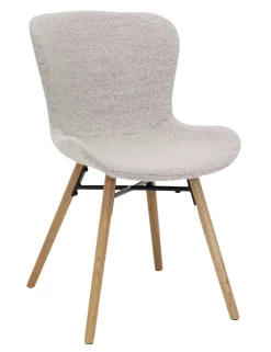 SALVADOR PYÖREÄ 100 CM DESIGN RUOKAPÖYTÄ LASIKANNELLA + 4 OREGON TUOLIA KANGASVERHOILTUNA