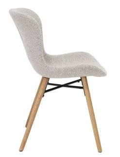 SANTIAGO PYÖREÄ 120 CM DESIGN RUOKAPÖYTÄ LASIKANNELLA + 4 OREGON TUOLIA KANGASVERHOILTUNA