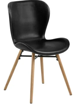 SANTIAGO PYÖREÄ 120 CM DESIGN RUOKAPÖYTÄ LASIKANNELLA + 4 OREGON TUOLIA PU-NAHKALLA VERHOILTUNA
