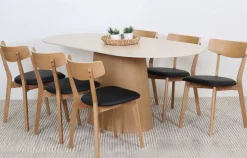 Travertine ruokapöytä keramiikkakannella