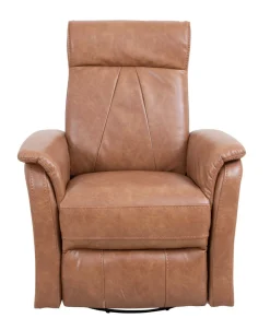 Trendi recliner tuoli konjakki antiikkikangas