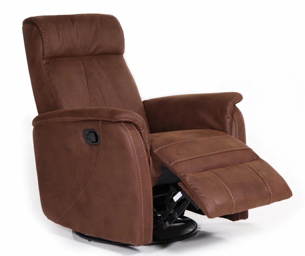 Trendi recliner tuoli ruskea