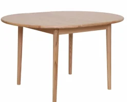 TROYES PYÖREÄ JATKETTAVA TAMMIPÖYTÄ 100+32 CM