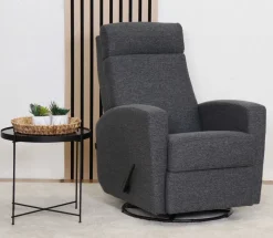 Unico Aida recliner tuoli land tummaharmaa