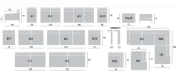 VEGA 3-ISTUTTAVA SOHVA KANGASVERHOILTUNA