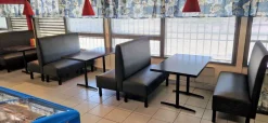 VEGAS RAVINTOLA SOHVA LOOSI JALOILLA 120 CM VARASTOERÄ!
